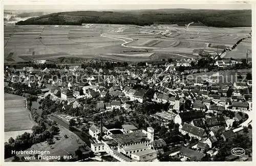 AK / Ansichtskarte Herbrechtingen Fliegeraufnahme Herbrechtingen