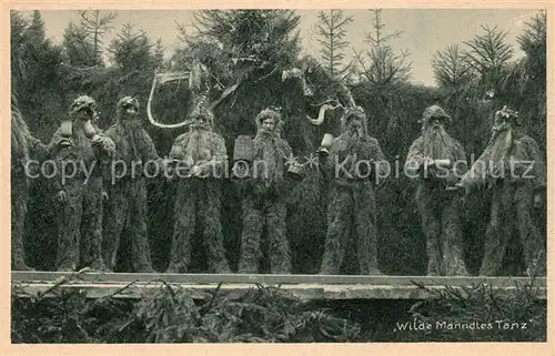 AK / Ansichtskarte Oberstdorf Historischer Wilde Maenndles Tanz Volkstrachtenverein Oberstdorf