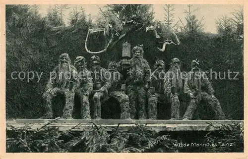 AK / Ansichtskarte Oberstdorf Historischer Wilde Maenndles Tanz Volkstrachtenverein Oberstdorf