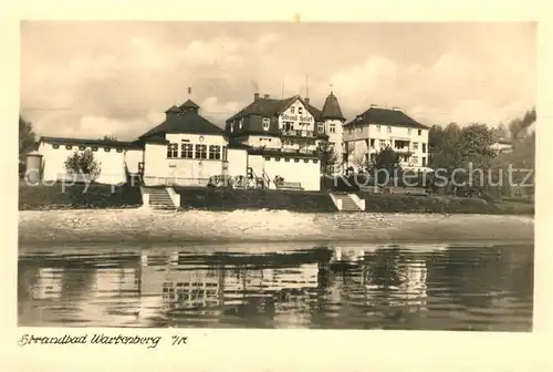 AK / Ansichtskarte Wartenberg_Deutsch Gabel Strandbad Hotel 