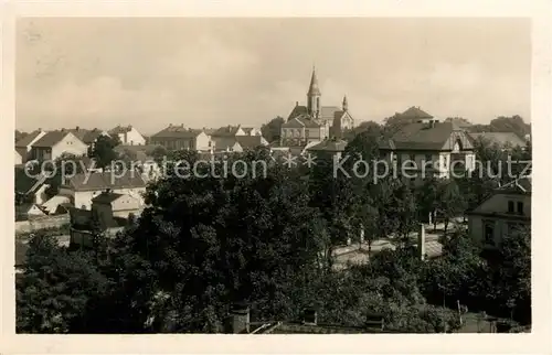 AK / Ansichtskarte Cakovice Ortsansicht mit Kirche Cakovice