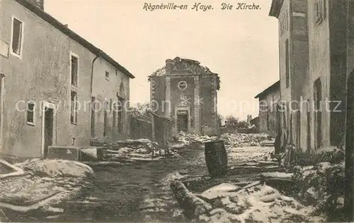 AK / Ansichtskarte Regneville_en_Haye Eglise detruite Kirche Truemmer Ruinen 1. Weltkrieg 
