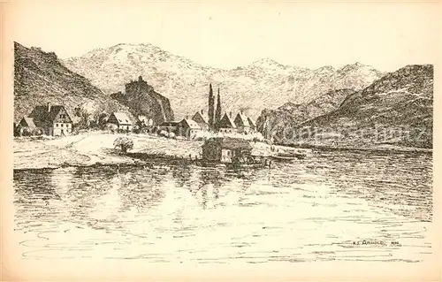 AK / Ansichtskarte Krammel um das Jahr 1870 Heimatkarte Nr 9 Arbeitsgemeinschaft fuer Heimatforschung in Aussig Kuenstlerkarte 