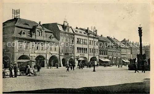 AK / Ansichtskarte Komotau Platz Komotau