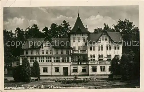 AK / Ansichtskarte Karltal_Schluckenau Sommerfrische Kurhaus 