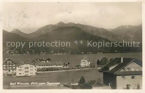 AK / Ansichtskarte Bad_Wiessee Panorama Blick gegen Tegernsee Alpen Bad_Wiessee