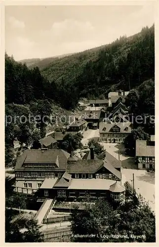 AK / Ansichtskarte Falkenstein_Ludwigsstadt Panorama Loquitzgrund Falkenstein_Ludwigsstadt