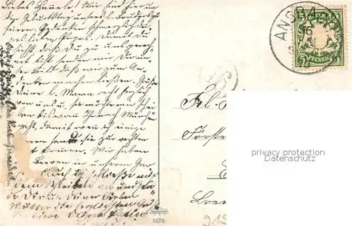 AK / Ansichtskarte Ansbach_Mittelfranken Koenigliches Schloss Ansbach Mittelfranken