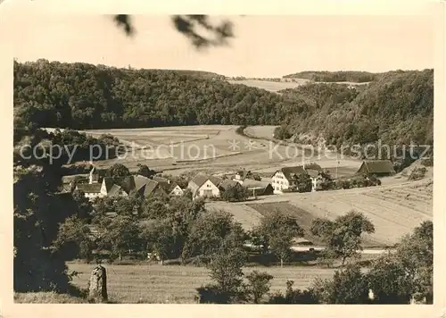 AK / Ansichtskarte Kirchberg_Jagst Landschaftspanorama Kirchberg_Jagst