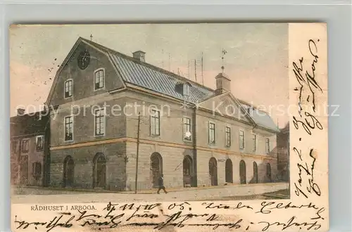 AK / Ansichtskarte Arboga Radhuset Rathaus Arboga