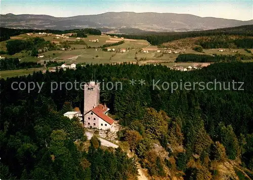 AK / Ansichtskarte Hauzenberg_Niederbayern Fliegeraufnahme Aussichtsturm Berggasthof Oberlichtenau Hauzenberg Niederbayern