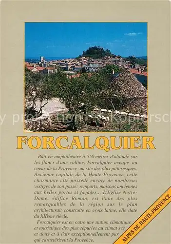 AK / Ansichtskarte Forcalquier Panorama Forcalquier