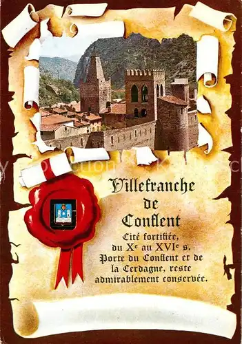 AK / Ansichtskarte Villefranche de Conflent Burg Stadtmauer  Villefranche de Conflent