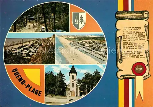 AK / Ansichtskarte Quend_Plage_les_Pins Strand Camping Kirche Chronik Quend_Plage_les_Pins