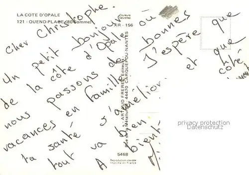 AK / Ansichtskarte Quend_Plage_les_Pins Strand Camping Kirche Chronik Quend_Plage_les_Pins