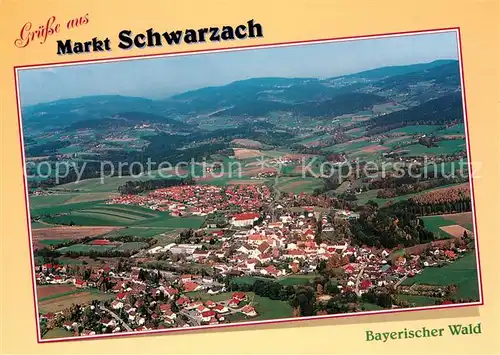 AK / Ansichtskarte Schwarzach_Niederbayern Fliegeraufnahme  Schwarzach Niederbayern