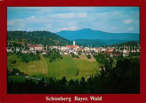 AK / Ansichtskarte Schoenberg_Freyung Grafenau Panorama Schoenberg