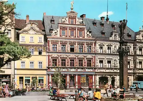 AK / Ansichtskarte Erfurt Fischmarkt Roland Haus zum Breiten Herd Gildehaus Erfurt
