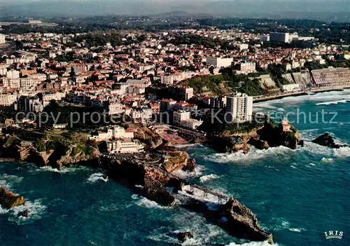 AK / Ansichtskarte Biarritz_Pyrenees_Atlantiques Fliegeraufnahme Biarritz_Pyrenees