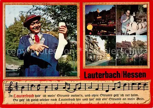 AK / Ansichtskarte Lauterbach_Hessen Lied In Lauterbach hab ich mein Strumb verlorn Lauterbach Hessen