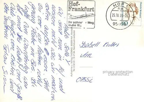 AK / Ansichtskarte Hof_Saale Bahnhof Marienkirche Hofbad Rathaus Parkanlage Hof_Saale