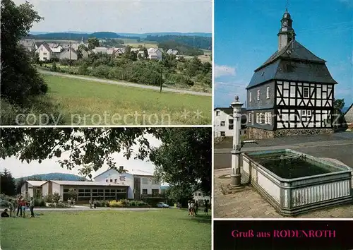 AK / Ansichtskarte Rodenroth Alte Kirche CVJM Freizeitheim Panorama Rodenroth