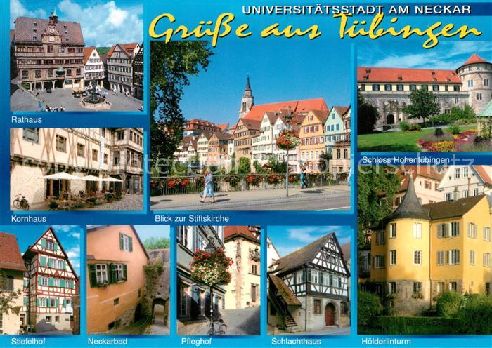 AK / Ansichtskarte Tuebingen Rathaus Kornhaus Schloss ...