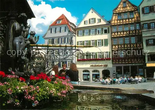 AK / Ansichtskarte Tuebingen Marktbrunnen Marktplatz  Tuebingen