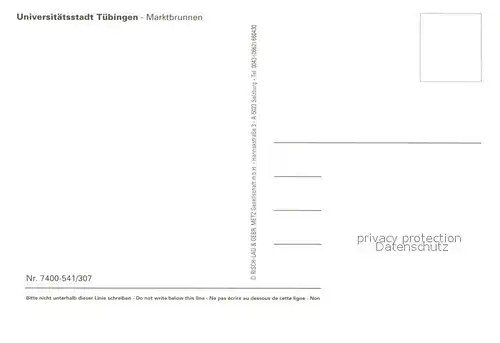 AK / Ansichtskarte Tuebingen Marktbrunnen Tuebingen