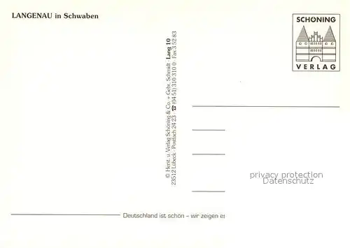 AK / Ansichtskarte Langenau_Wuerttemberg Rathaus Kirche Stadtansichten Denkmal Langenau Wuerttemberg