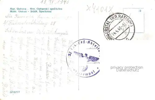 AK / Ansichtskarte Ostrava Sparkasse Ostrava