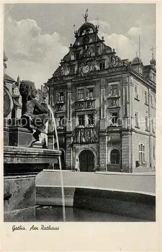 AK / Ansichtskarte Gotha_Thueringen Rathaus Gotha Thueringen