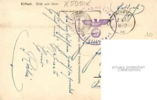 AK / Ansichtskarte Erfurt Dom Erfurt