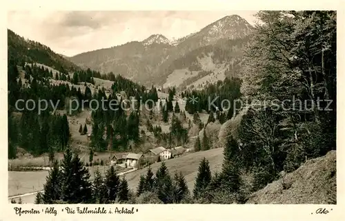 AK / Ansichtskarte Pfronten Gasthaus Fallmuehle mit Schoenkahler Pfronten