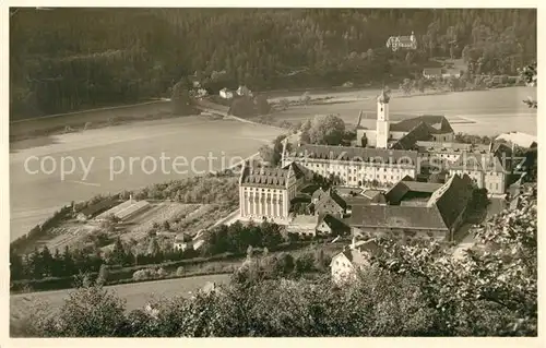 AK / Ansichtskarte Beuron_Donautal Fliegeraufnahme Erzabtei von Sueden Beuron Donautal