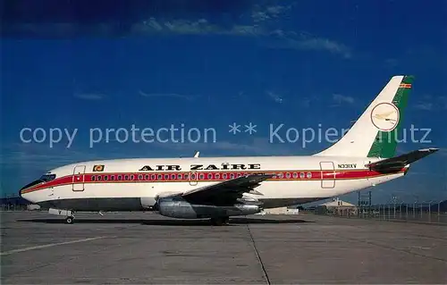 AK / Ansichtskarte Flugzeuge_Zivil Air Zaire Boeing 737 275C c n 19743 N331XV  Flugzeuge Zivil