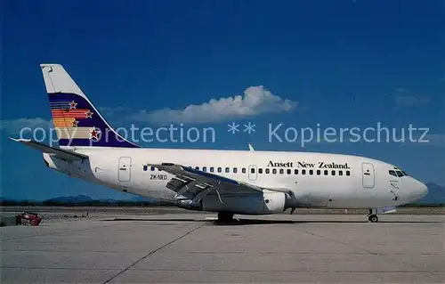 AK / Ansichtskarte Flugzeuge_Zivil Ansett New Zealand Boeing 737 112 c n 19770 ZK NED  Flugzeuge Zivil