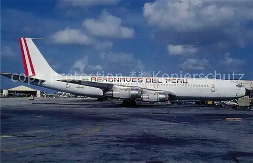 AK / Ansichtskarte Flugzeuge_Zivil Aeronaves del Peru Boeing 707 351C c n 19434 OB 1400 Flugzeuge Zivil