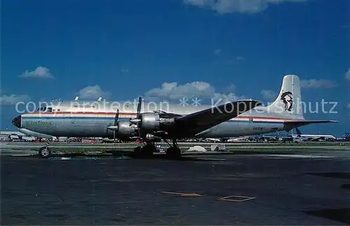 AK / Ansichtskarte Flugzeuge_Zivil Maya Carga International Douglas DC 6A XA RIK  Flugzeuge Zivil