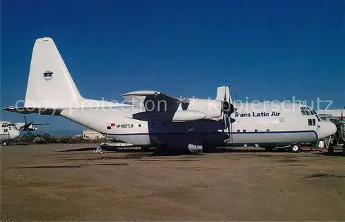 AK / Ansichtskarte Flugzeuge_Zivil Trans Latin Air Lockheed C 130A Hercules c n 3086 HP 1162TLN Flugzeuge Zivil