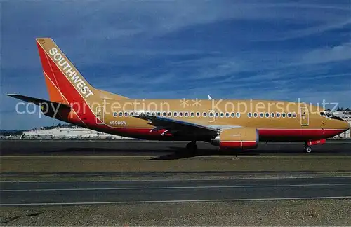AK / Ansichtskarte Flugzeuge_Zivil Southwest Airlines Boeing 737 5H4 c n 24185 N508SW  Flugzeuge Zivil