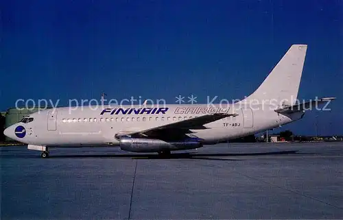 AK / Ansichtskarte Flugzeuge_Zivil Finnair Cargo Boeing 737 210C c n 19594 TC ABJ  Flugzeuge Zivil