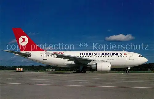 AK / Ansichtskarte Flugzeuge_Zivil Turkish Airlines Airbus Industrie A 310 304 c n 537 TC JDC  Flugzeuge Zivil