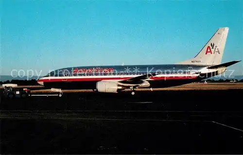 AK / Ansichtskarte Flugzeuge_Zivil American Airlines Boeing 737 3A4 N674AA c n 23252 Flugzeuge Zivil