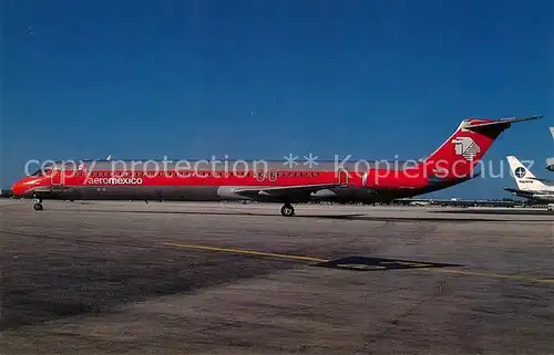 AK / Ansichtskarte Flugzeuge_Zivil Aeromexico Douglas MD 82 c n 48063 N10033 Flugzeuge Zivil