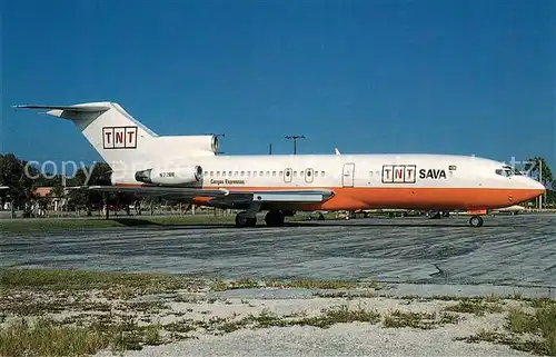 AK / Ansichtskarte Flugzeuge_Zivil TNT SAVA Boeing 727 27C c n 19497 N7288 Flugzeuge Zivil