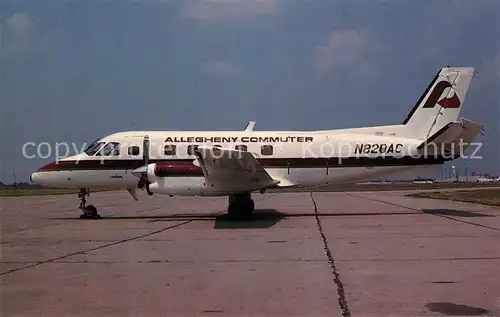 AK / Ansichtskarte Flugzeuge_Zivil Allegheny Commuter Air Kentucky Embraer 110P1 Bandeirante  Flugzeuge Zivil