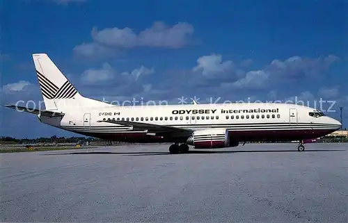 AK / Ansichtskarte Flugzeuge_Zivil Odyssey International Boeing 737 3S3 c n 23811 C FGHQ  Flugzeuge Zivil