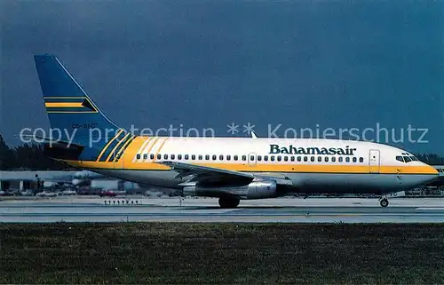 AK / Ansichtskarte Flugzeuge_Zivil Bahamasair Boeing 737 2L9 c n 21278 C6 BFC  Flugzeuge Zivil