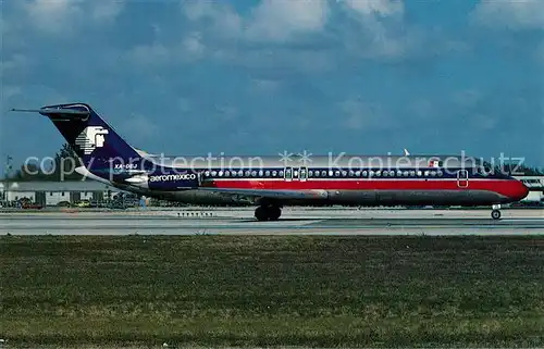 AK / Ansichtskarte Flugzeuge_Zivil Aeromexico Douglas DC 9 32 c n 47594 XA DEJ  Flugzeuge Zivil